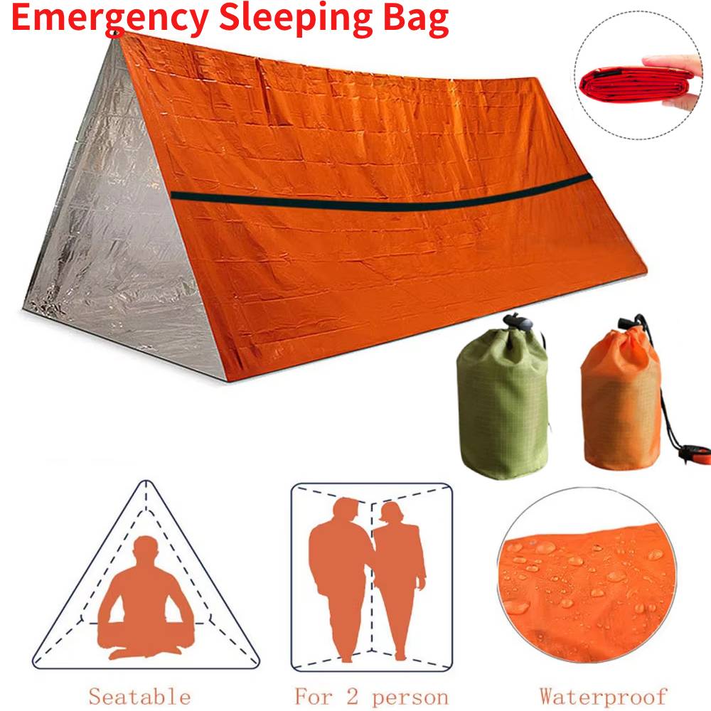 Edc Able Carry - แบบพกพากันน้ําฉุกเฉิน Survival Sleeping Bag กลางแจ้ง Edc