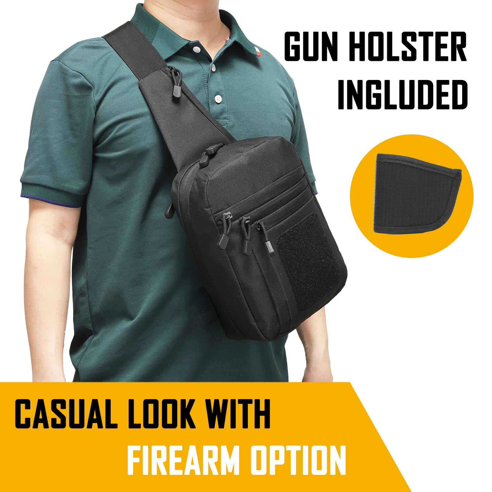 กระเป๋าคาดอกแบบซ่อนปืนสำหรับผู - Edc Carry For Men บทวิจารณ์และราคา
