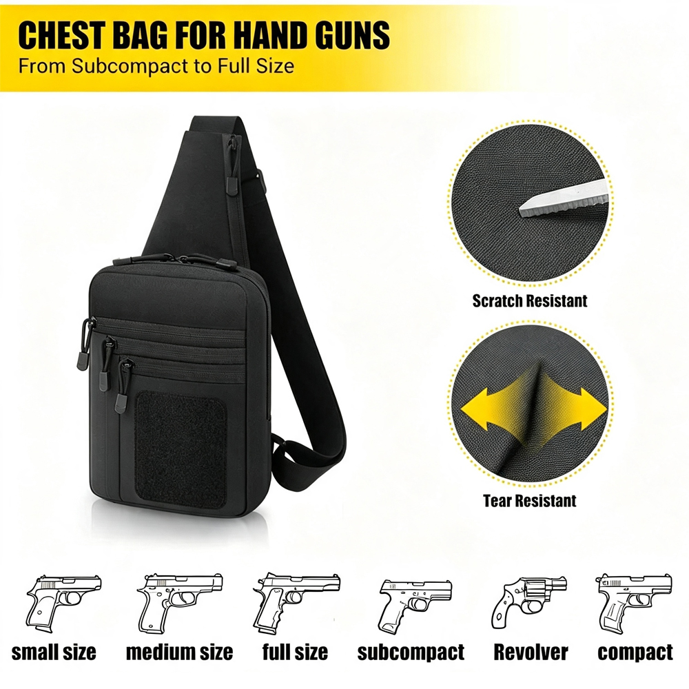 กระเป๋าเก็บปืนแบบซ่อนสำหรับพกพ - Edc Carry Pistols บทวิจารณ์และราคา