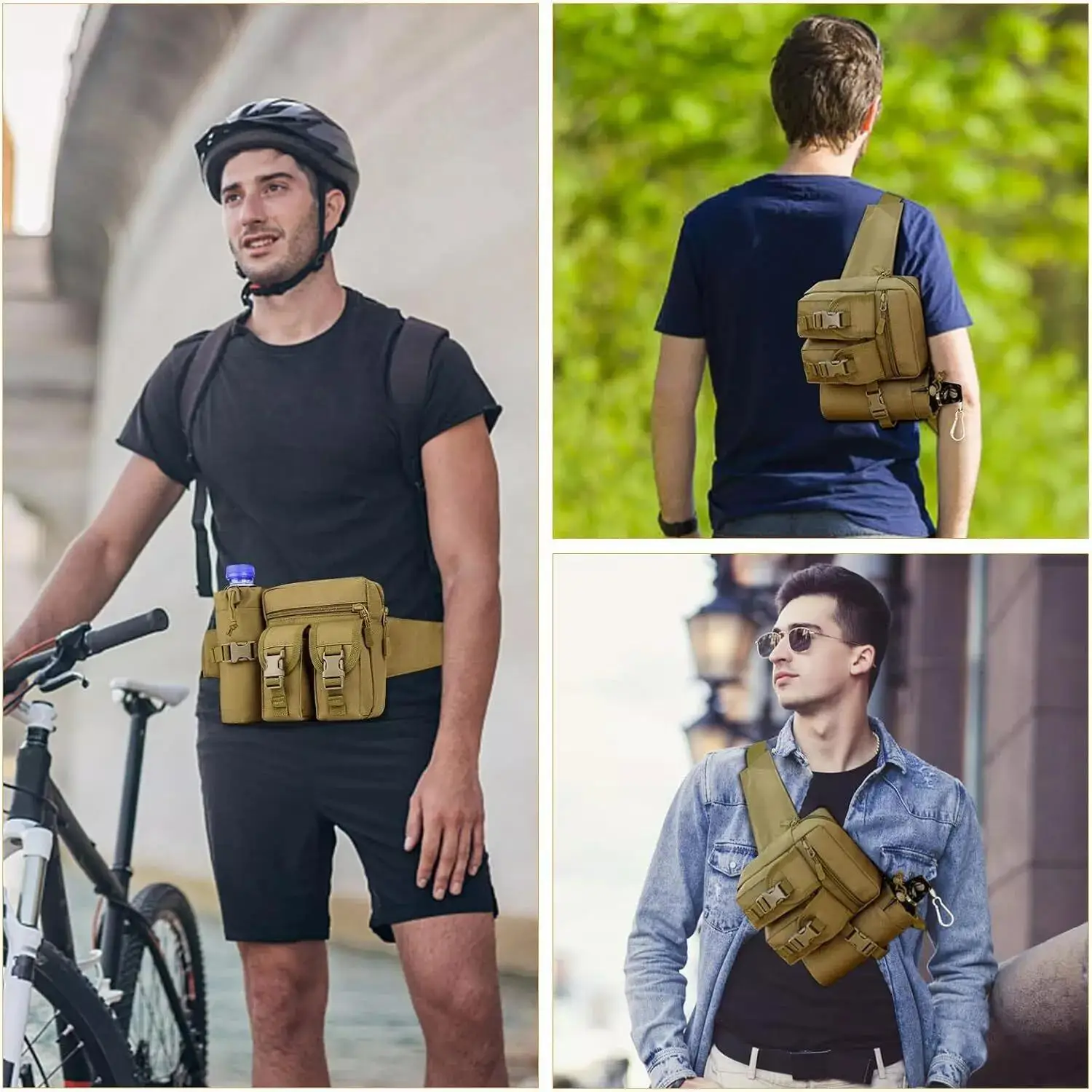 ยุทธวิธี Fanny Pack สําหรับชาย - Edc Concealed Carry Fanny Pack บทวิจารณ์และราคา