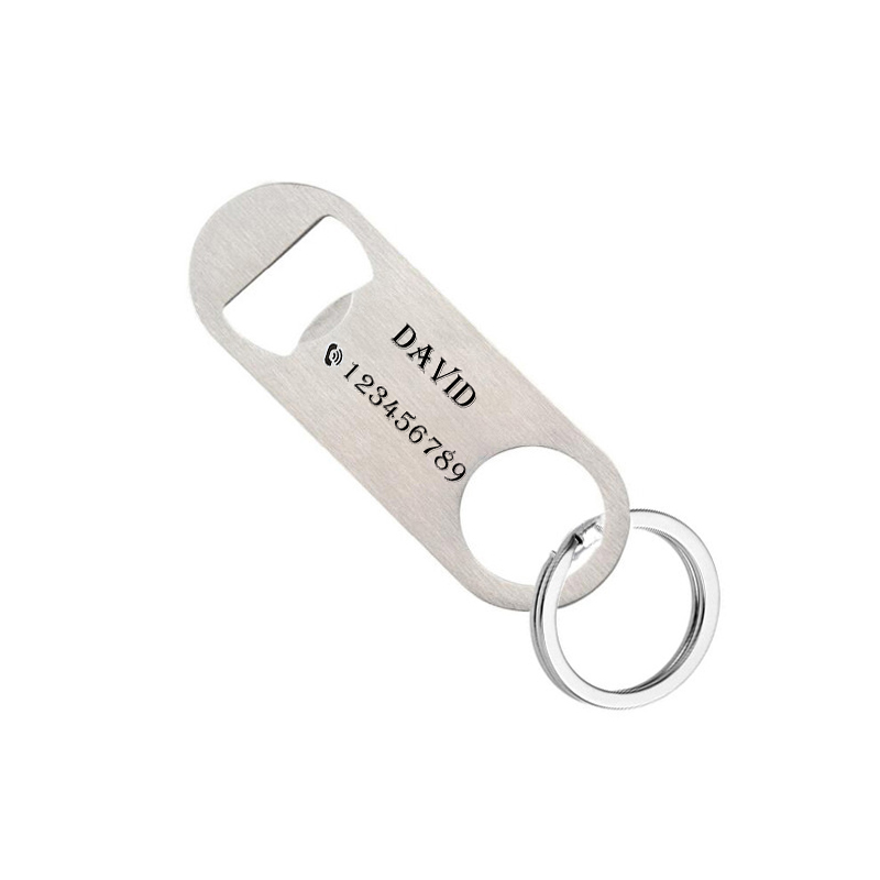 ส่วนบุคคลพวงกุญแจเลเซอร์แกะสลั - Bottle Opener Keyring บทวิจารณ์และราคา