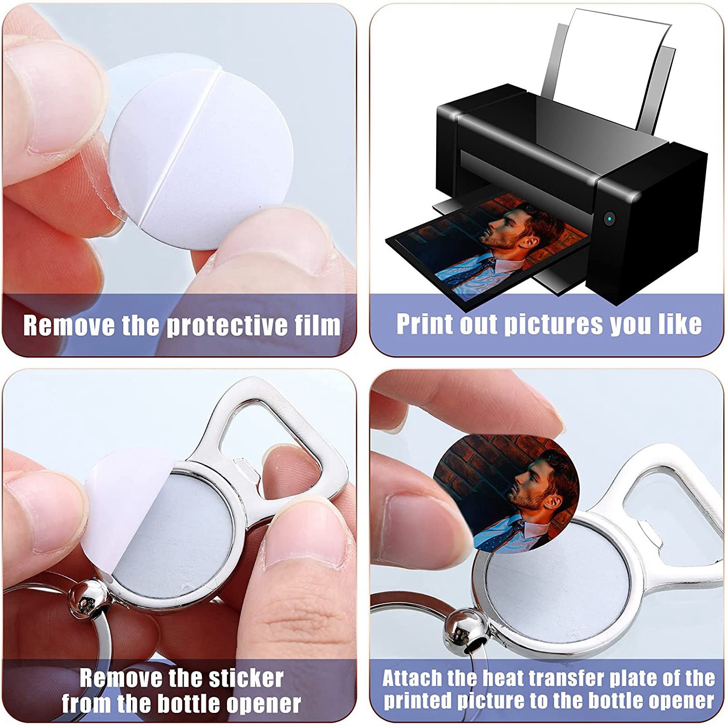 พวงกุญแจเปล่าสำหรับงานซับลิเมช - Bottle Opener Keyring บทวิจารณ์และราคา