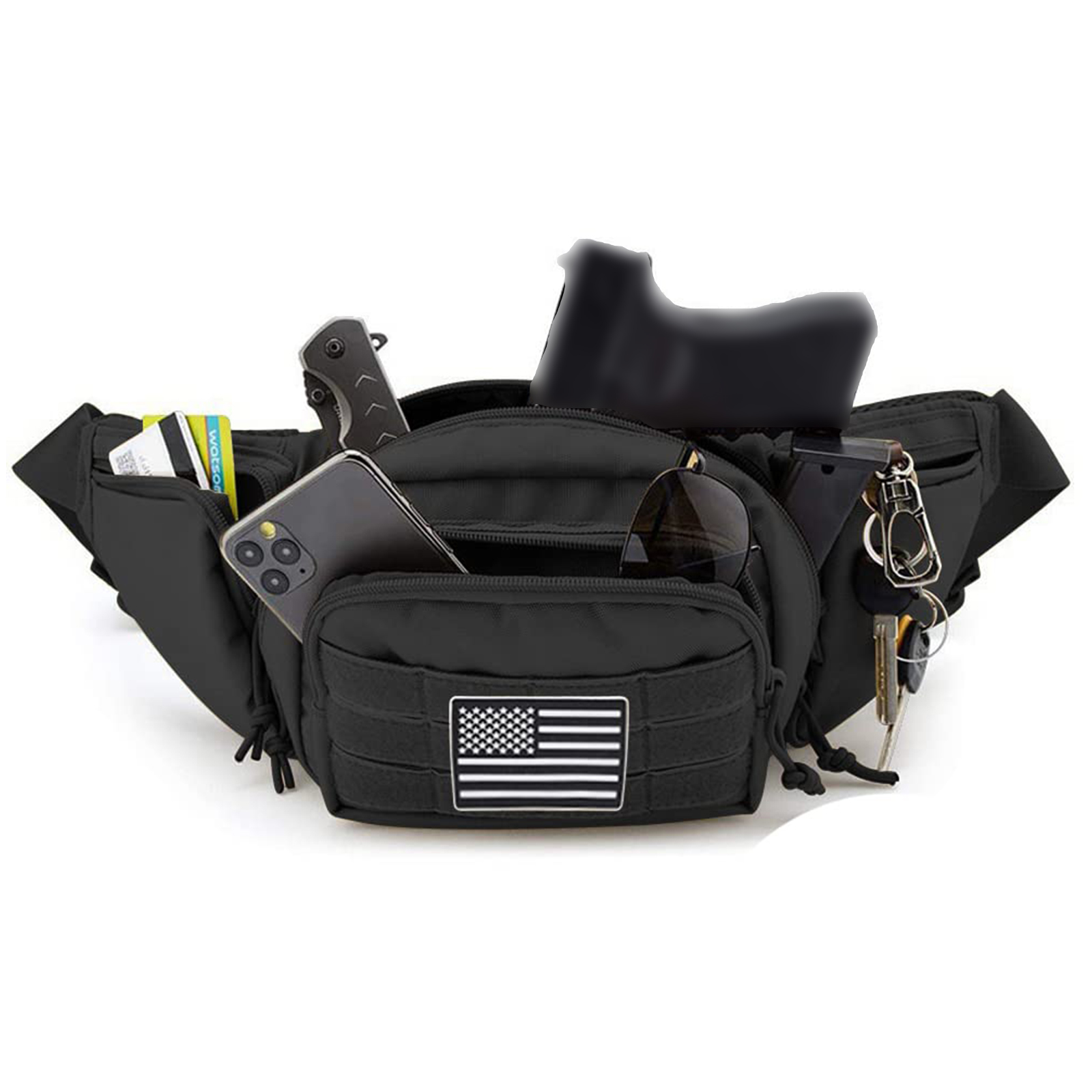 กระเป๋าคาดเอวสำหรับผู้ชายและผู - Edc Concealed Carry Fanny Pack บทวิจารณ์และราคา